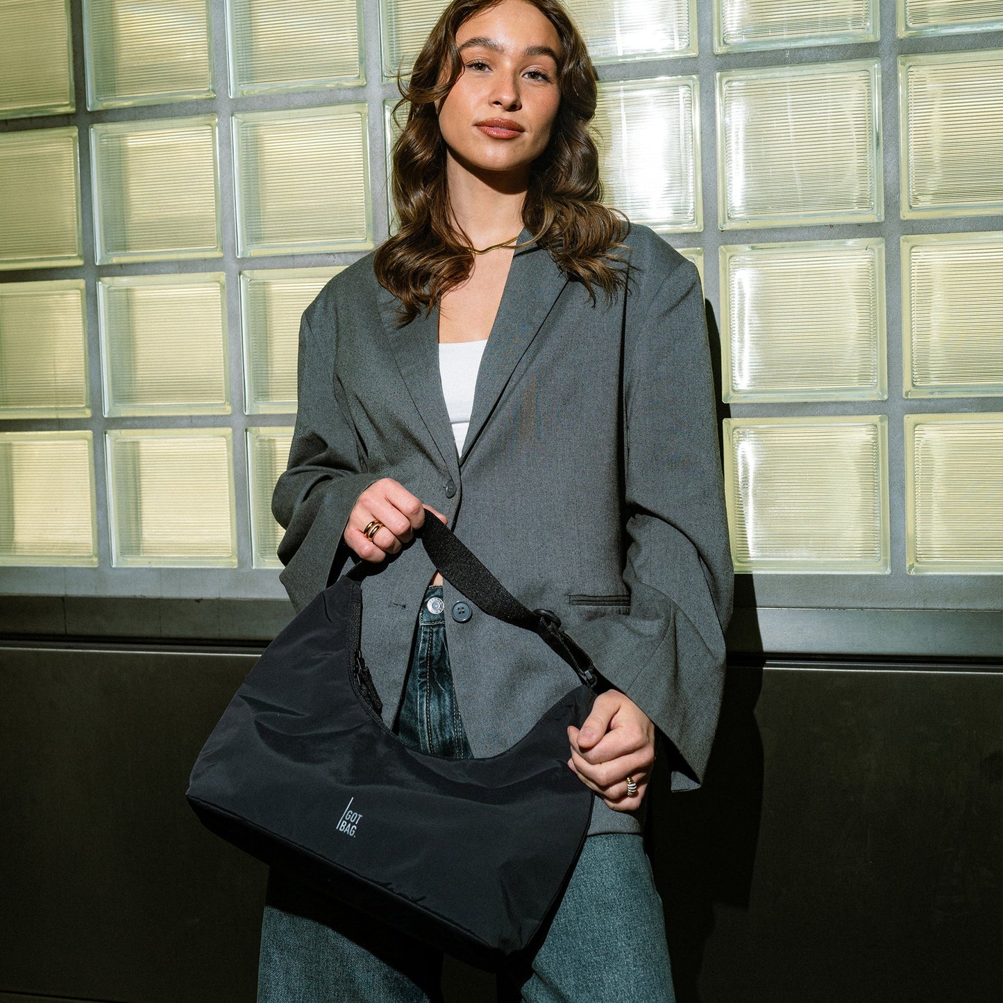 T-SHAPE BAG MINI NERO