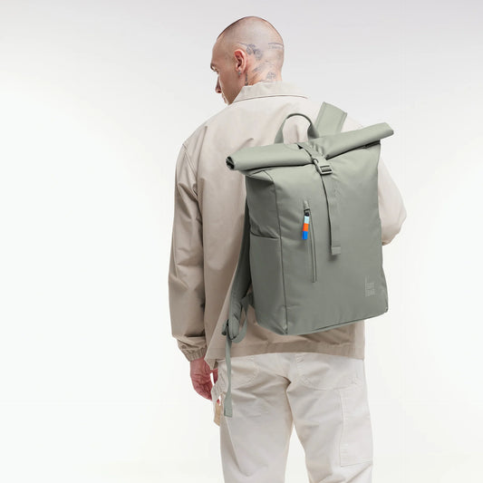 ZAINO ROLLTOP EASY VERDE SALVIA - PLASTICA RICICLATA