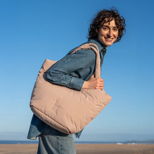 CLOUD TOTE BAG BEIGE CALDO