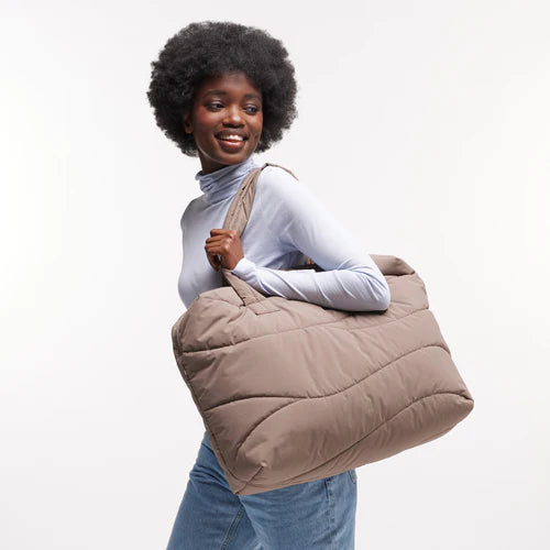 WAVY PUFFER EVERYDAY BAG TORTORA