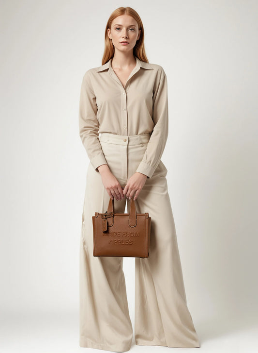 ALMA TOTE BAG M COGNAC – MELA