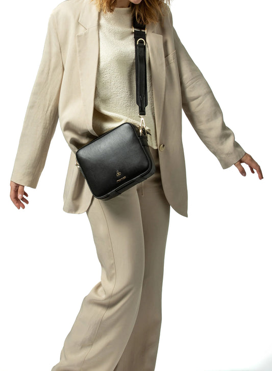 DALILA CROSSBODY NERO - MELA