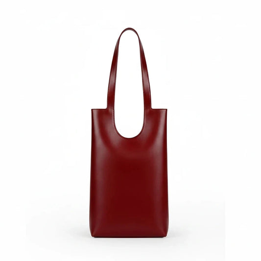 DOLORES TOTE SQUARE BURGUNDY RED - CACTUS