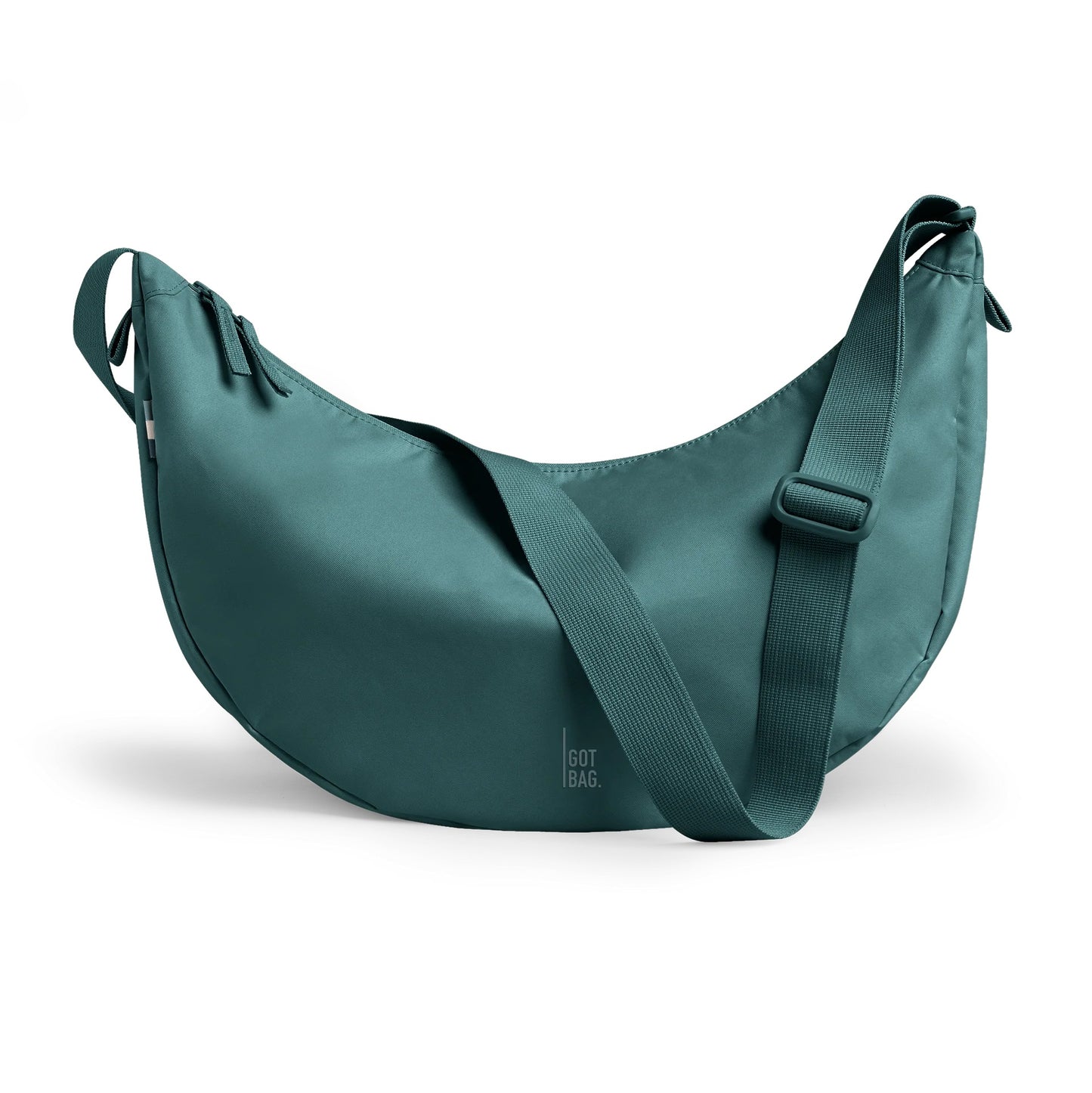 MOON BAG LARGE VERDE PETROLIO – PLASTICA RECUPERATA DAGLI OCEANI