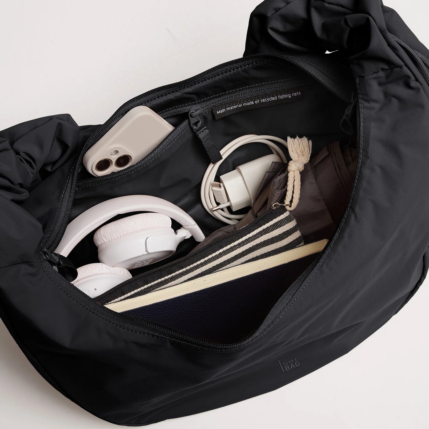 MOON BAG RUFFLE NERA – RETI DA PESCA