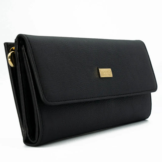 PORTAFOGLIO L NERO - MELA