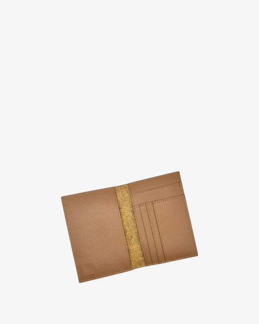 PORTAFOGLIO DA VIAGGIO E PASSAPORTO RFID - COCCO