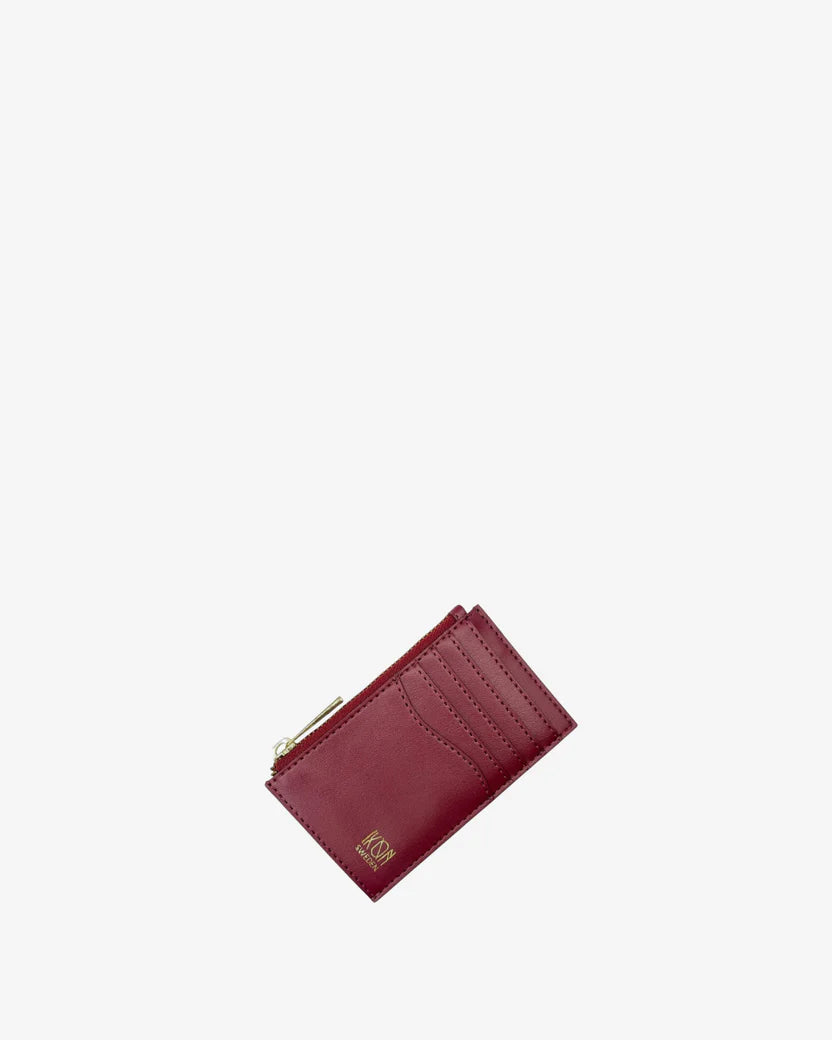 PORTACARTE CON CERNIERA ROSSO - MELA