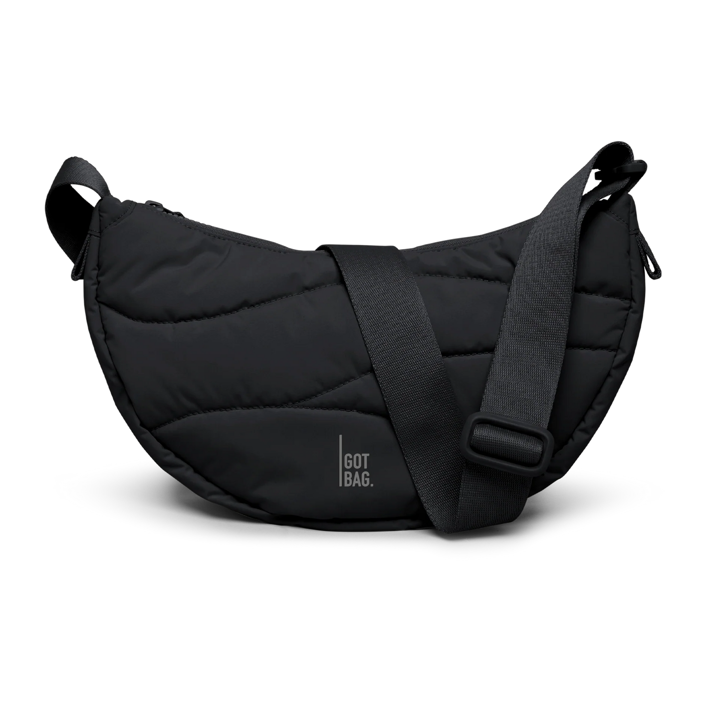 WAVY PUFFER MOON BAG SMALL