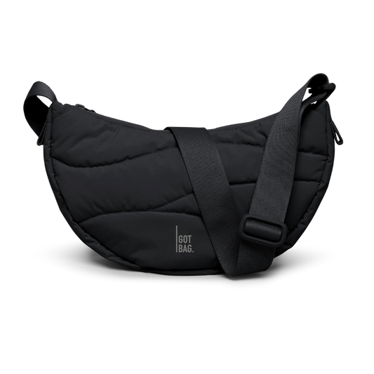 WAVY PUFFER MOON BAG SMALL